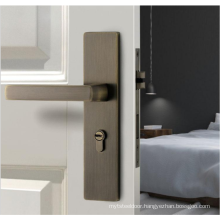 American style bedroom door handle lock modern simple solid wood door lock with silent indoor door lock